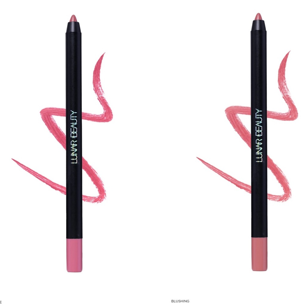 NEW! 2 Lunar Beauty Lip Pencils in shades Doodle and Blushing